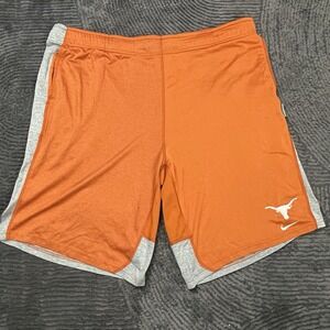Nike Dri-Fit Texas Longhorns Men's Medium Orange Gray Athletic Training Shorts
